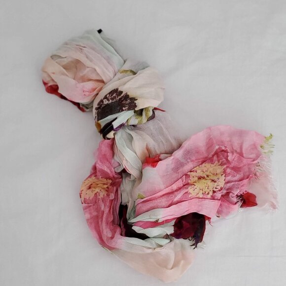 Spring floral neck scarf - Picture 2 of 3